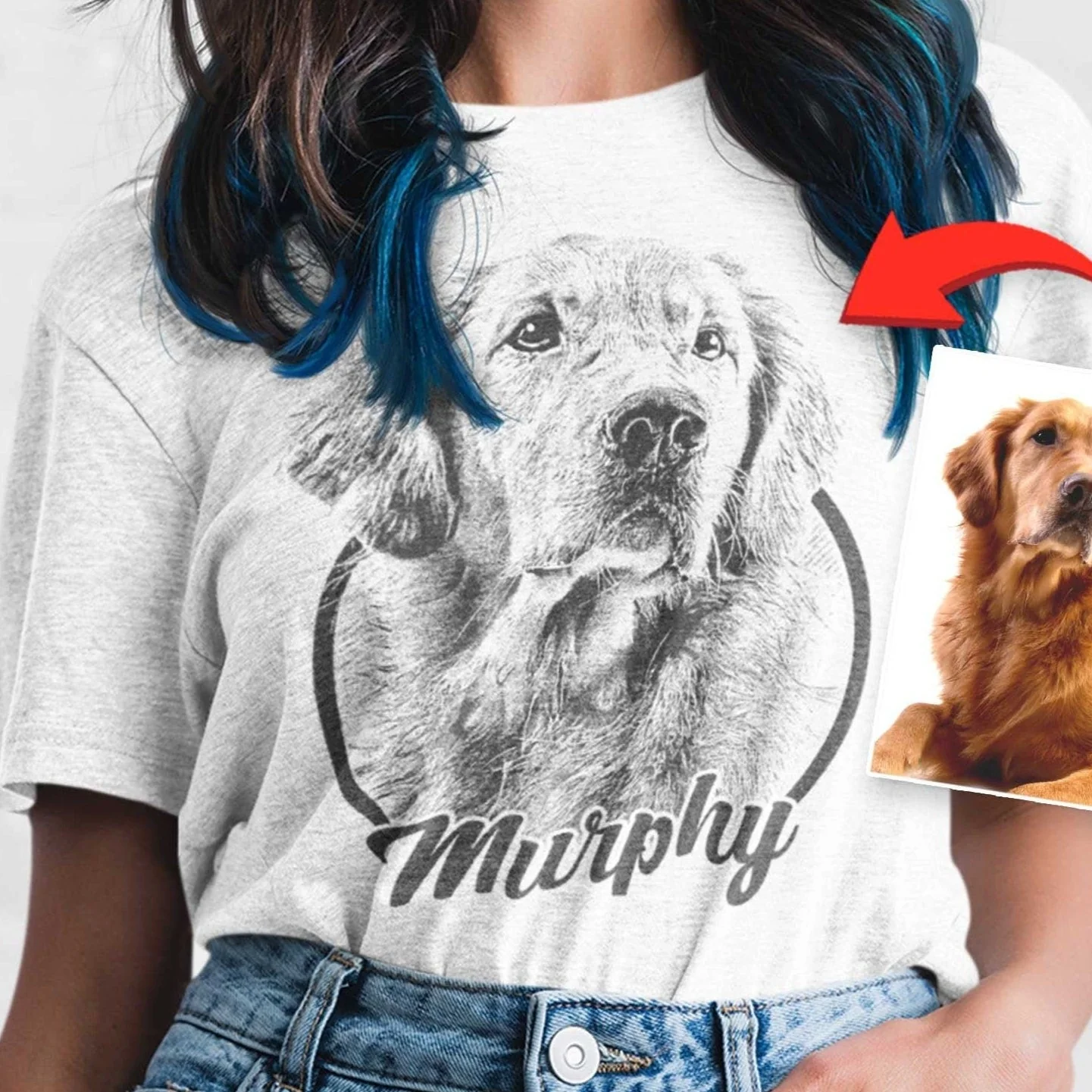 반려동물 커스텀 반팔티 17수 - 프린트스타